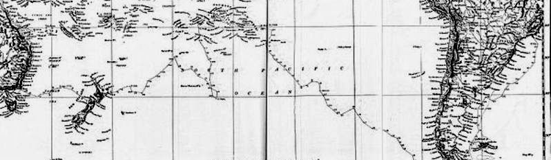 Маршрут первой экспедиции Джеймса Кука